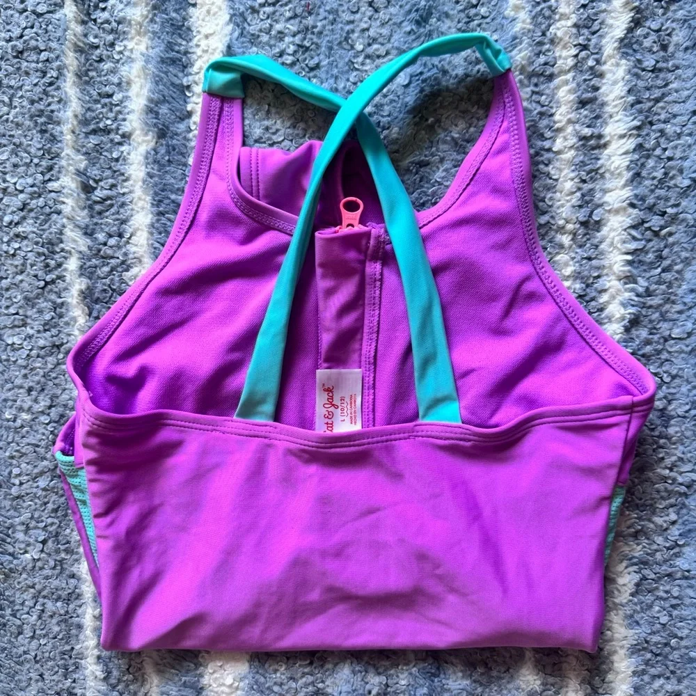 🩷 5 for $25 sale Purple‎ & turquoise, Cat & Jack one piece-kid LG